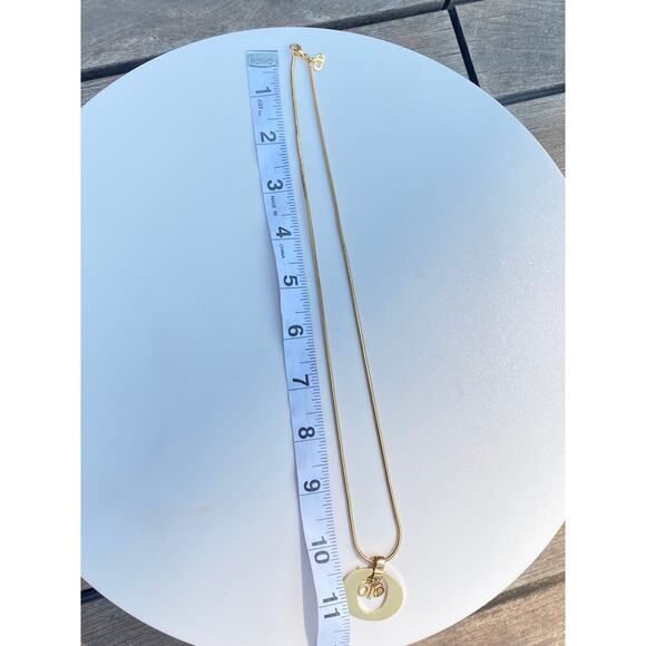 Authentic Dior Vintage Gold-Tone Logo Charm Necklace - Picture 11 of 11